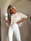 T-shirt ESSENTIAL – waniliowy