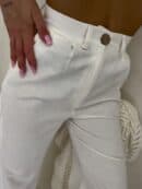 Spodnie SIMPLE bawełna - ecru Spodnie SIMPLE bawełna - ecru