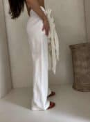 Spodnie SIMPLE bawełna - ecru Spodnie SIMPLE bawełna - ecru