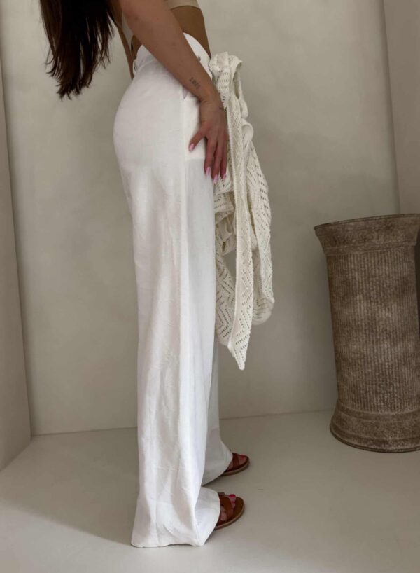 Spodnie SIMPLE bawełna - ecru Spodnie SIMPLE bawełna - ecru