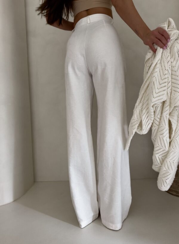 Spodnie SIMPLE bawełna - ecru Spodnie SIMPLE bawełna - ecru