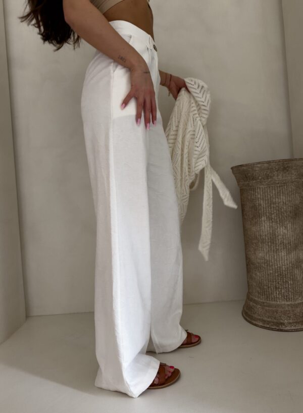 Spodnie SIMPLE bawełna - ecru Spodnie SIMPLE bawełna - ecru