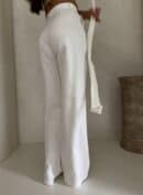 Spodnie SIMPLE bawełna - ecru Spodnie SIMPLE bawełna - ecru