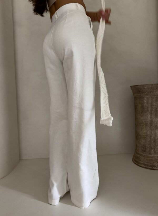 Spodnie SIMPLE bawełna - ecru Spodnie SIMPLE bawełna - ecru