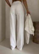 Spodnie SIMPLE bawełna - ecru Spodnie SIMPLE bawełna - ecru