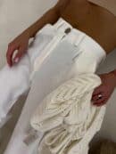 Spodnie SIMPLE bawełna - ecru Spodnie SIMPLE bawełna - ecru