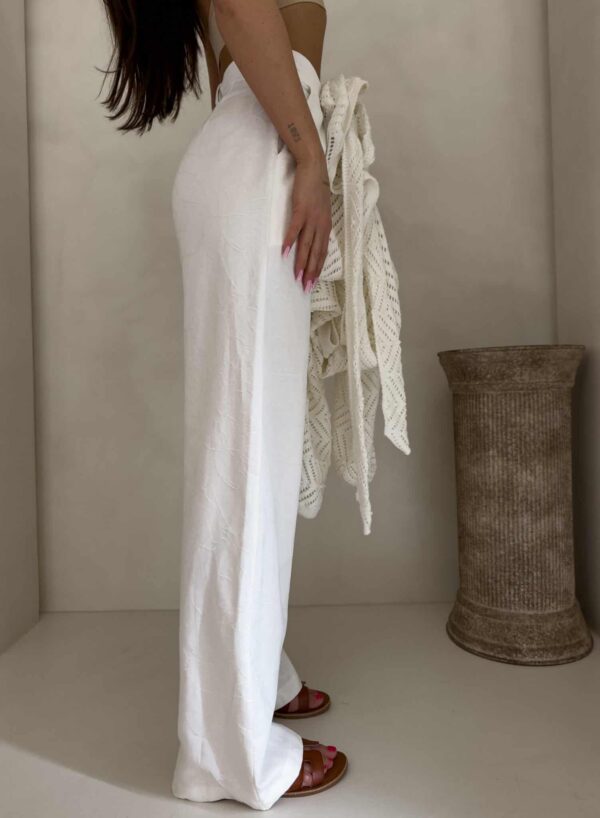 Spodnie SIMPLE bawełna - ecru Spodnie SIMPLE bawełna - ecru