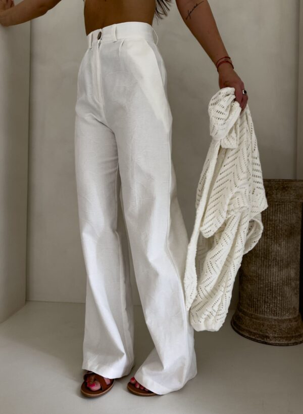 Spodnie SIMPLE bawełna - ecru Spodnie SIMPLE bawełna - ecru