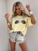 T-shirt MUSSELS - bananowy T-shirt MUSSELS - bananowy