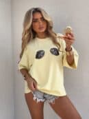 T-shirt MUSSELS - bananowy T-shirt MUSSELS - bananowy