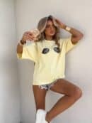 T-shirt MUSSELS - bananowy T-shirt MUSSELS - bananowy