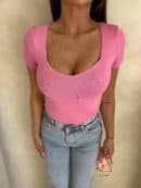 Bluzka MALUMA - różowa