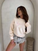 Bluza dresowa LOGO – waniliowa Bluza dresowa LOGO – waniliowa