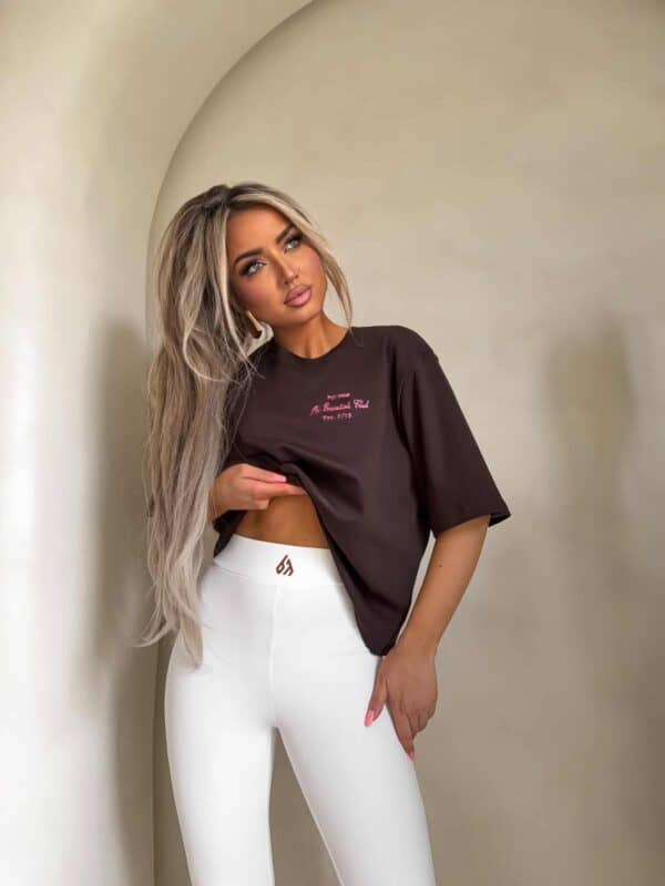 T-shirt ESSENTIAL – czekoladowy