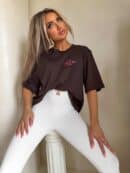 T-shirt ESSENTIAL – czekoladowy