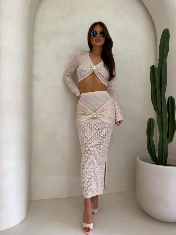 Komplet MUSZLA – jasny beż Komplet MUSZLA – jasny beż