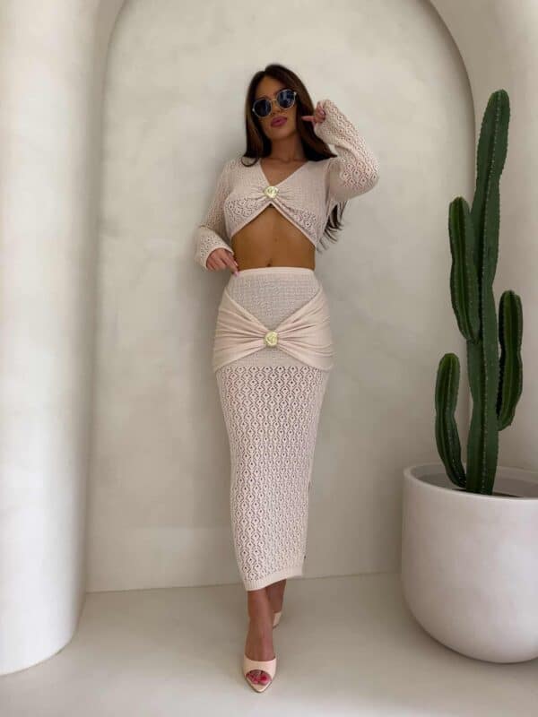 Komplet MUSZLA – jasny beż Komplet MUSZLA – jasny beż