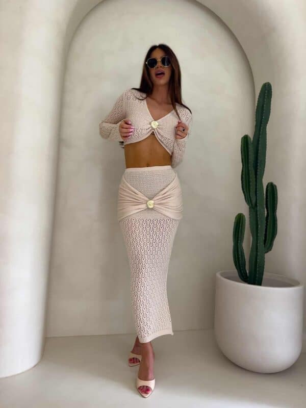 Komplet MUSZLA – jasny beż Komplet MUSZLA – jasny beż