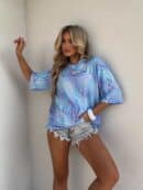 Bluzka MARMARIS print panterka - niebieska