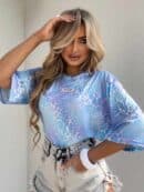 Bluzka MARMARIS print panterka - niebieska