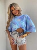 Bluzka MARMARIS print panterka - niebieska