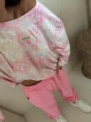 Bluzka MARMARIS print panterka - szaro-różowa