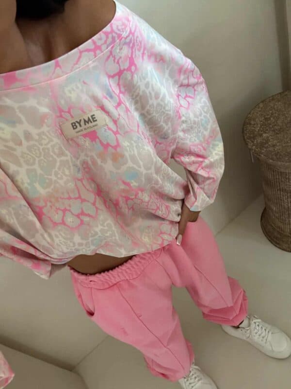 Bluzka MARMARIS print panterka - szaro-różowa Bluzka MARMARIS print panterka - szaro-różowa