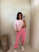 Bluzka MARMARIS print panterka - szaro-różowa