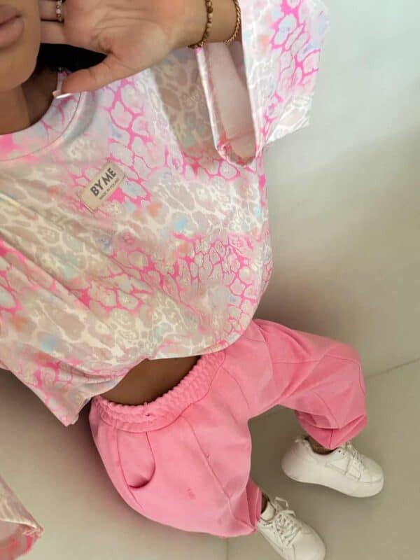 Bluzka MARMARIS print panterka - szaro-różowa