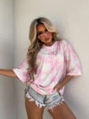 Bluzka MARMARIS print panterka - szaro-różowa