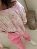 Bluzka MARMARIS print panterka - szaro-różowa