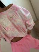 Bluzka MARMARIS print panterka - szaro-różowa