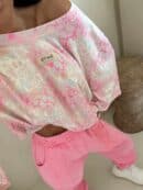 Bluzka MARMARIS print panterka - szaro-różowa