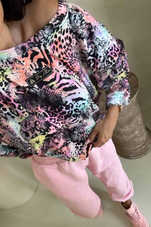 Bluzka MARMARIS print panterka - czarno-multi