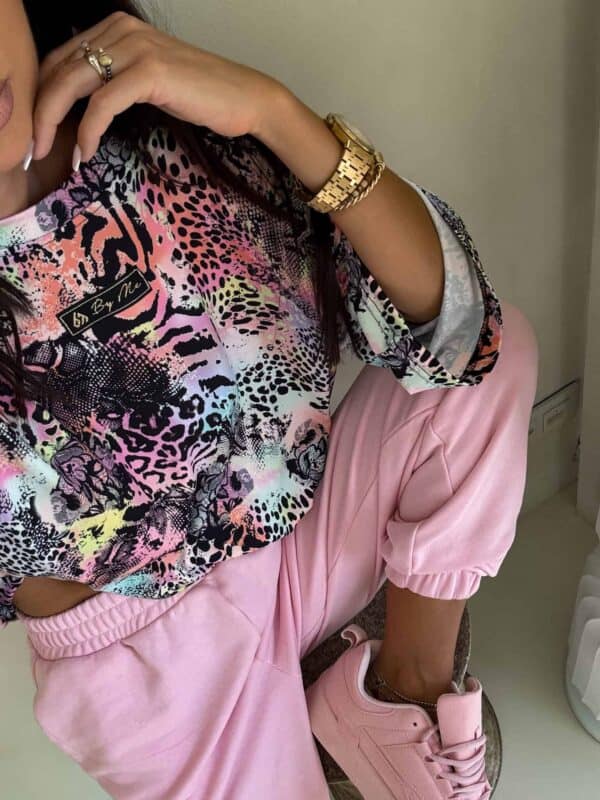 Bluzka MARMARIS print panterka - czarno-multi