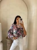 Bluzka MARMARIS print panterka - czarno-multi