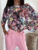 Bluzka MARMARIS print panterka - czarno-multi