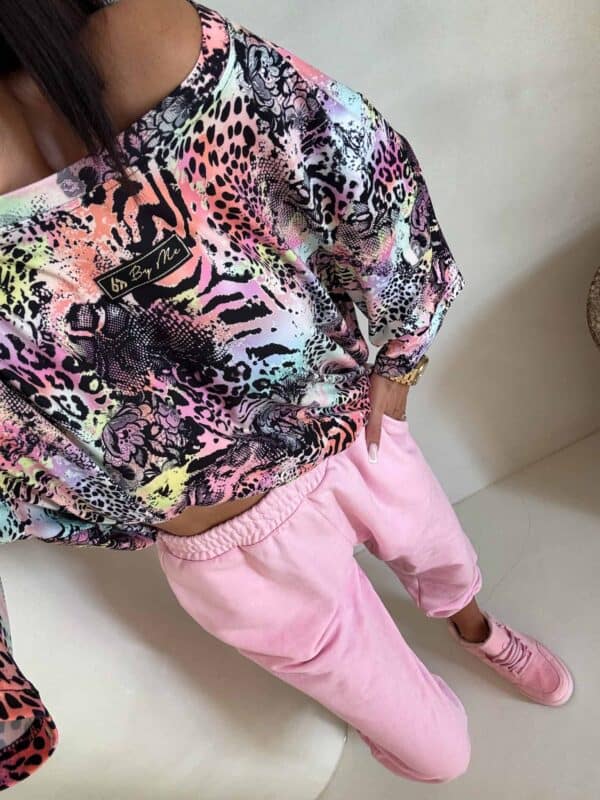 Bluzka MARMARIS print panterka - czarno-multi