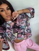 Bluzka MARMARIS print panterka - czarno-multi