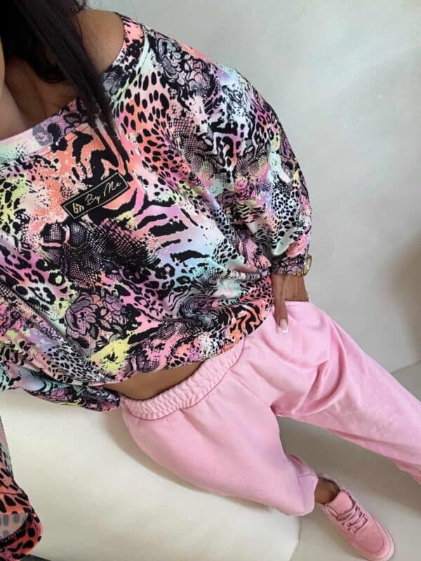 Bluzka MARMARIS print panterka - czarno-multi