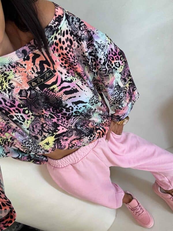 Bluzka MARMARIS print panterka - czarno-multi