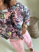 Bluzka MARMARIS print panterka - czarno-multi