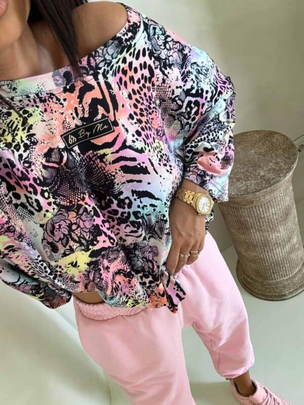 Bluzka MARMARIS print panterka - czarno-multi