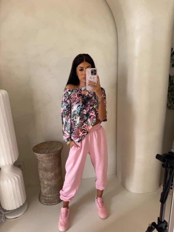 Bluzka MARMARIS print panterka - czarno-multi