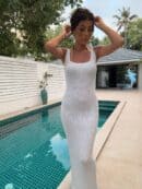 Sukienka NADI - jasny szary Sukienka NADI - jasny szary