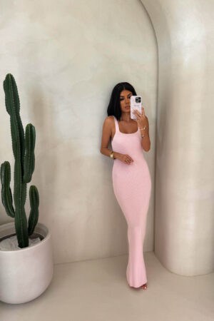 Sukienka NADI - jasny róż