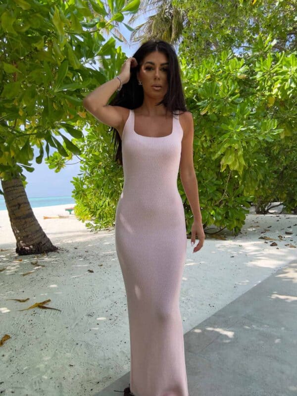 Sukienka NADI - jasny róż