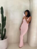 Sukienka NADI - jasny róż