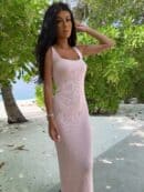 Sukienka NADI - jasny róż