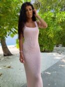 Sukienka NADI - jasny róż